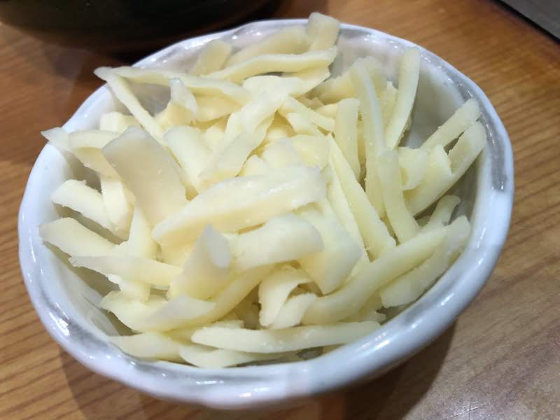 仙川「蓮花亭」もんじゃ焼き チーズトッピング