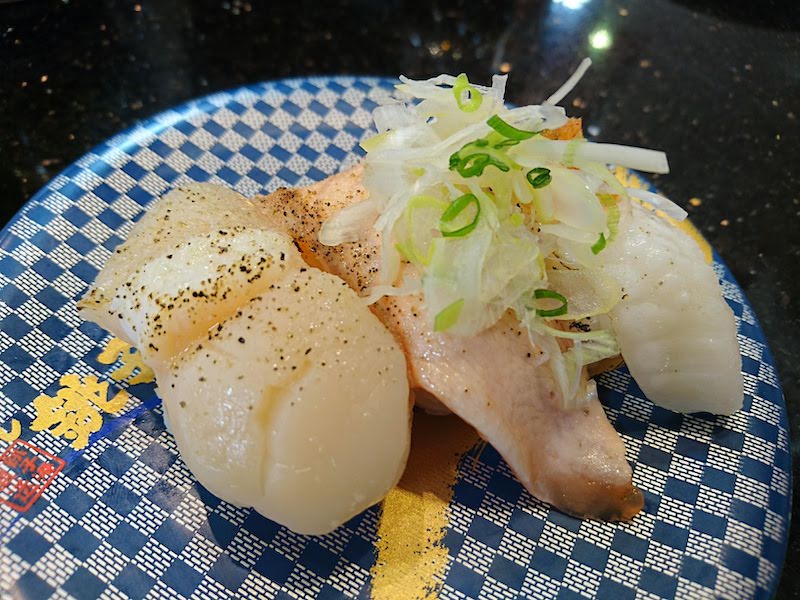 調布寿司祭り「すし銚子丸」炙り3貫