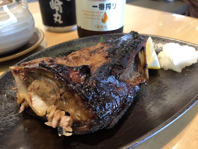 調布寿司祭り「すし三崎丸」マグロの兜焼き